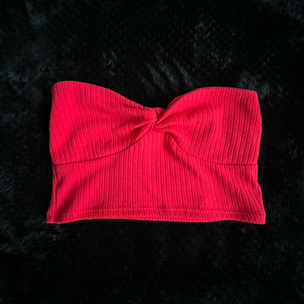 Red tube top